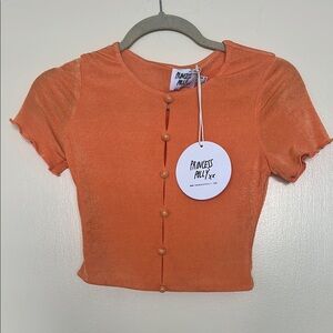 Princess Polly Orange Crop Top